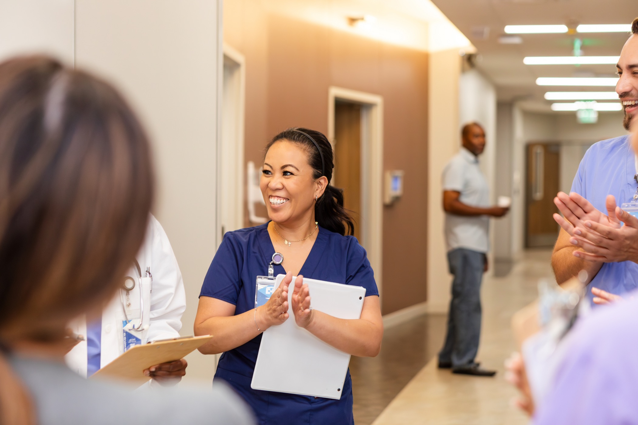Cuready team members in clinical setting